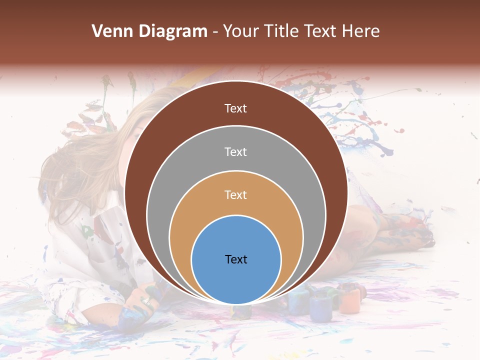 Young Fun Splatter PowerPoint Template