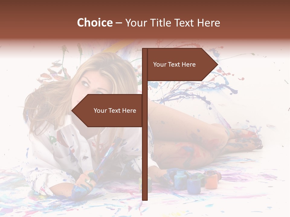 Young Fun Splatter PowerPoint Template