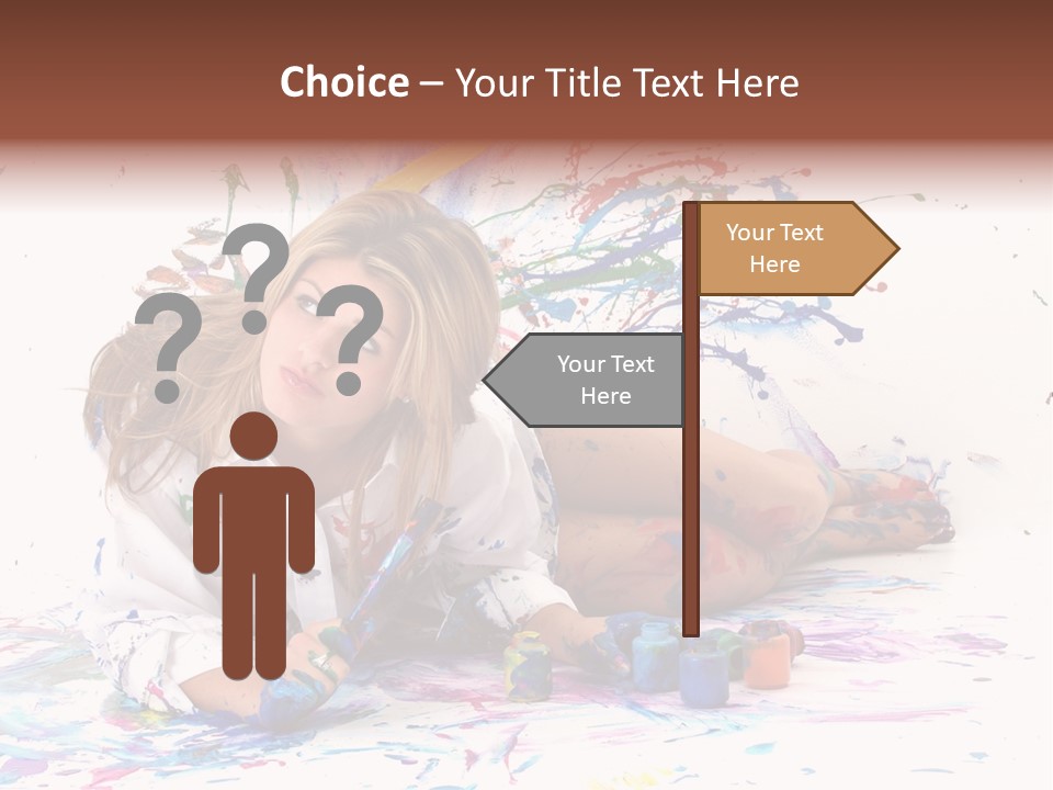 Young Fun Splatter PowerPoint Template