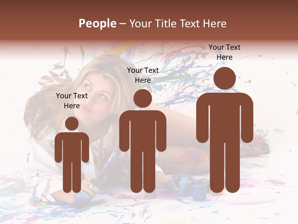 Young Fun Splatter PowerPoint Template