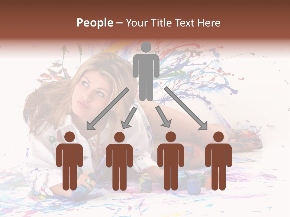 Young Fun Splatter PowerPoint Template