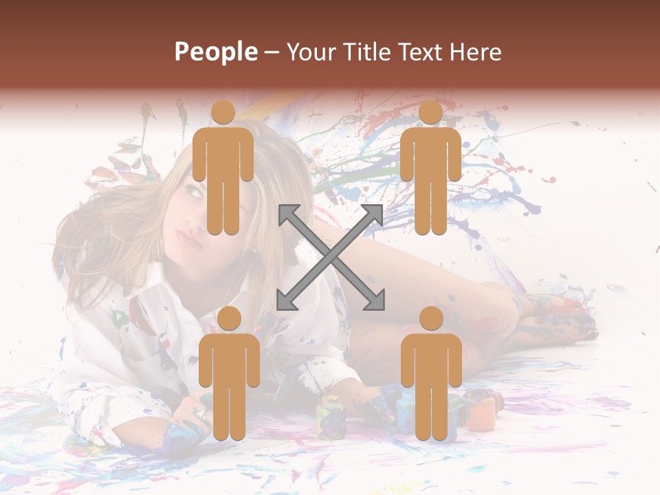Young Fun Splatter PowerPoint Template