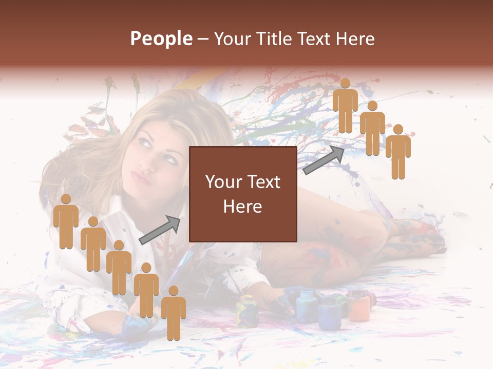 Young Fun Splatter PowerPoint Template