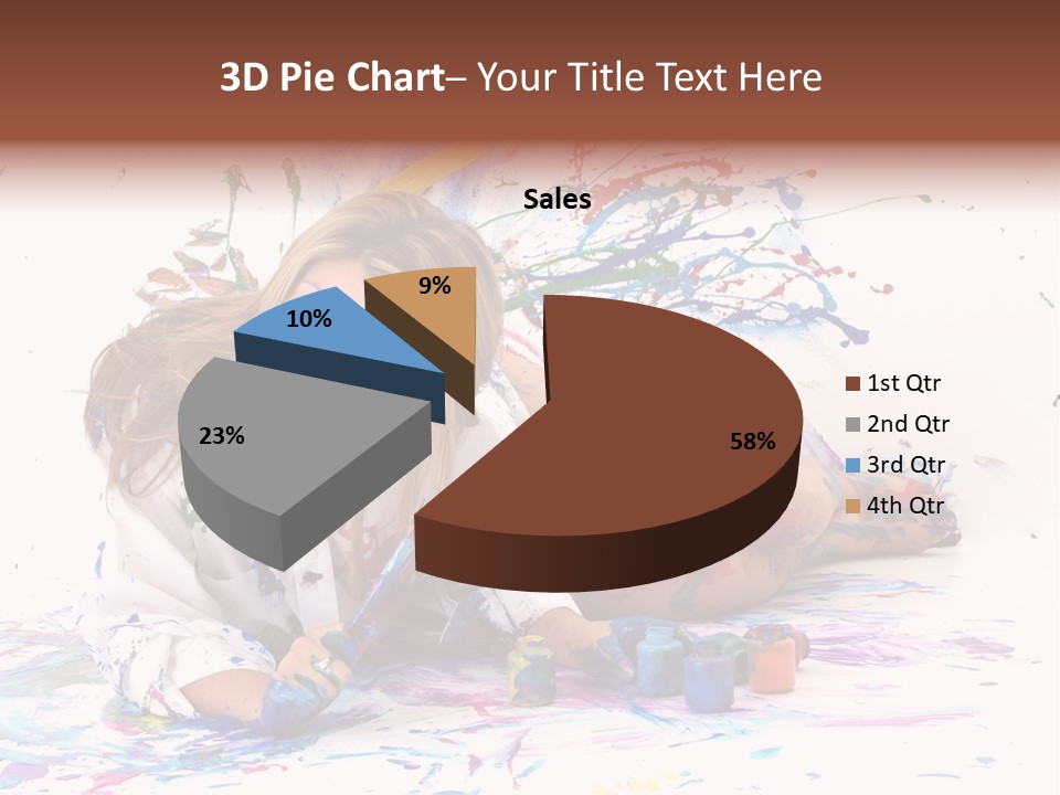 Young Fun Splatter PowerPoint Template