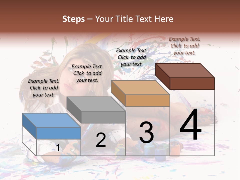 Young Fun Splatter PowerPoint Template