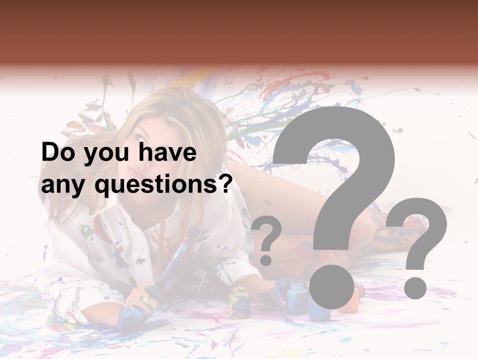 Young Fun Splatter PowerPoint Template