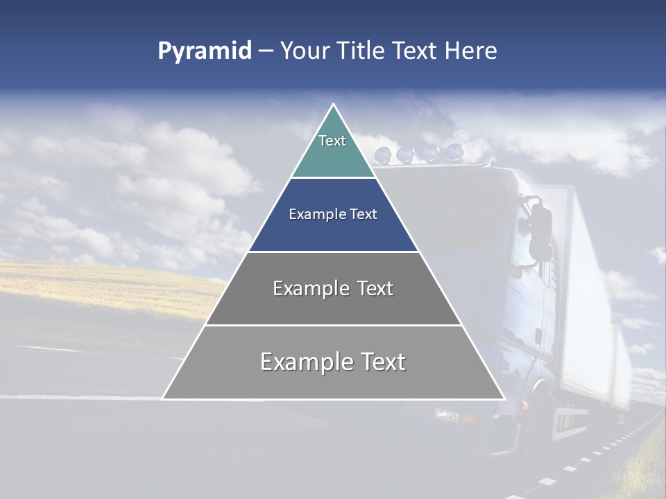 Tanker Cargo Highway PowerPoint Template