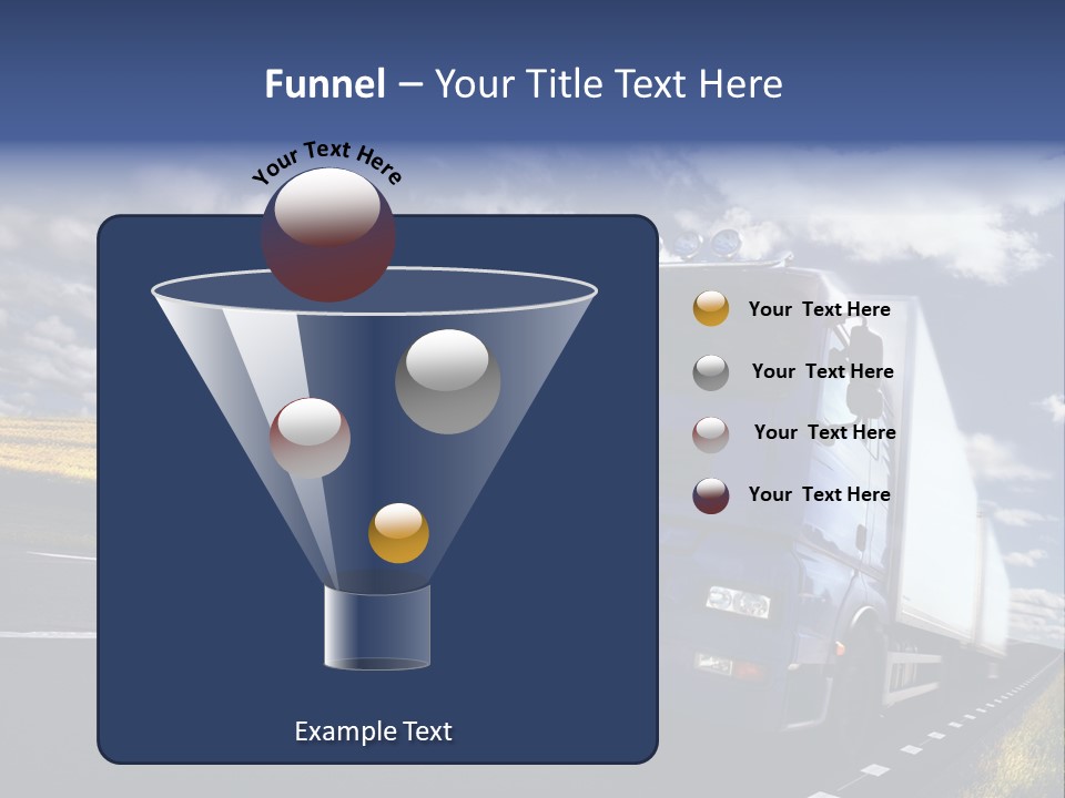 Tanker Cargo Highway PowerPoint Template
