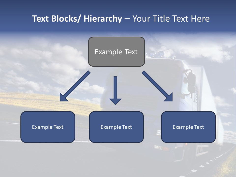 Tanker Cargo Highway PowerPoint Template