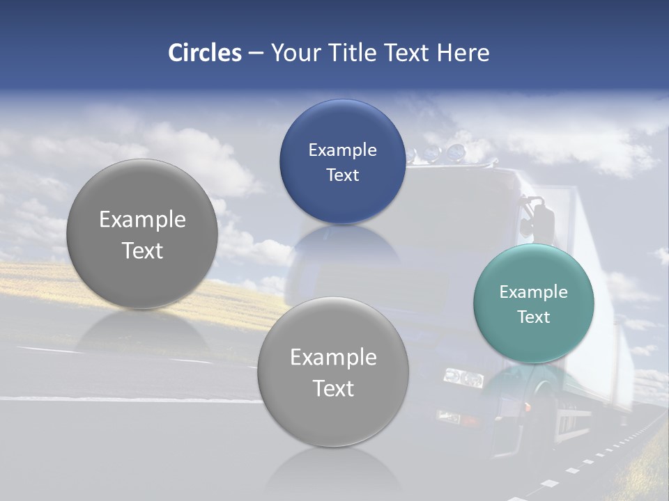 Tanker Cargo Highway PowerPoint Template