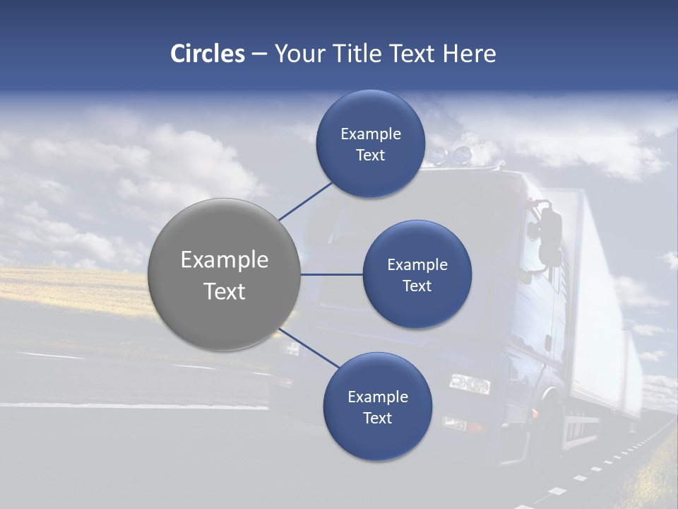 Tanker Cargo Highway PowerPoint Template