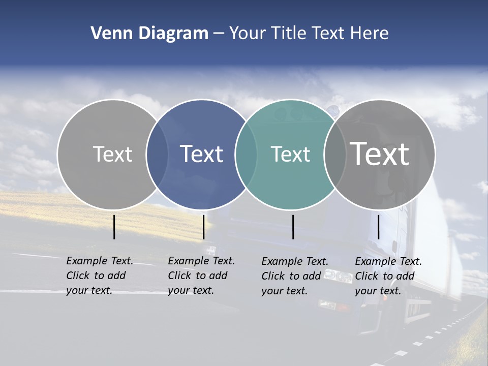 Tanker Cargo Highway PowerPoint Template