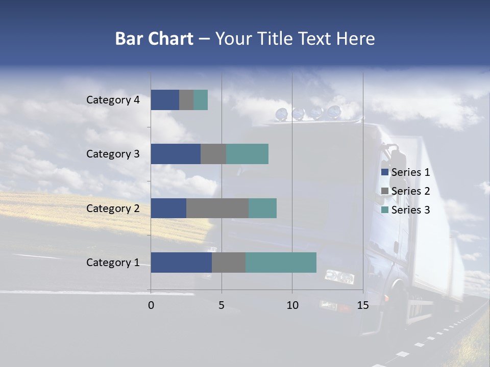 Tanker Cargo Highway PowerPoint Template