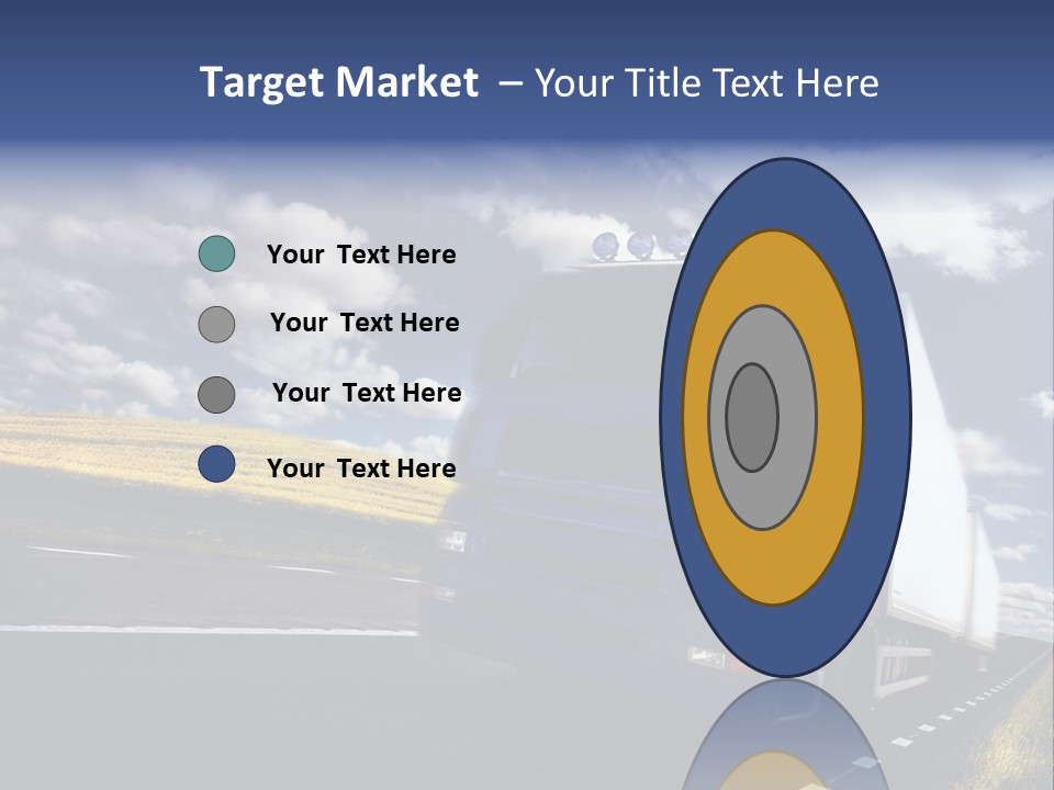 Tanker Cargo Highway PowerPoint Template