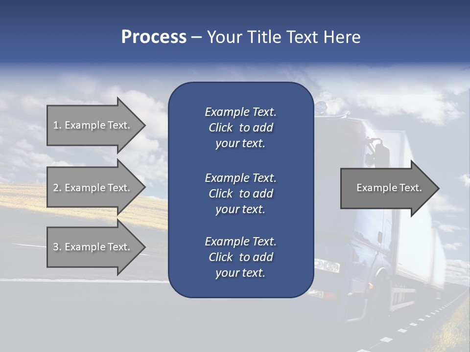 Tanker Cargo Highway PowerPoint Template