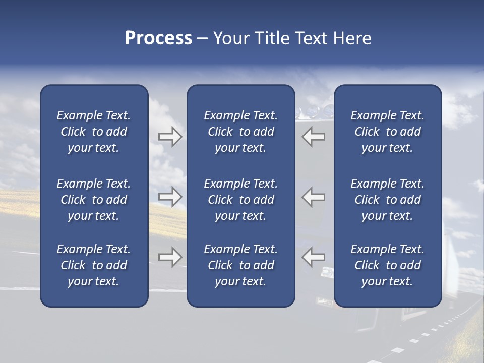 Tanker Cargo Highway PowerPoint Template