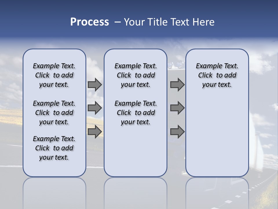 Tanker Cargo Highway PowerPoint Template