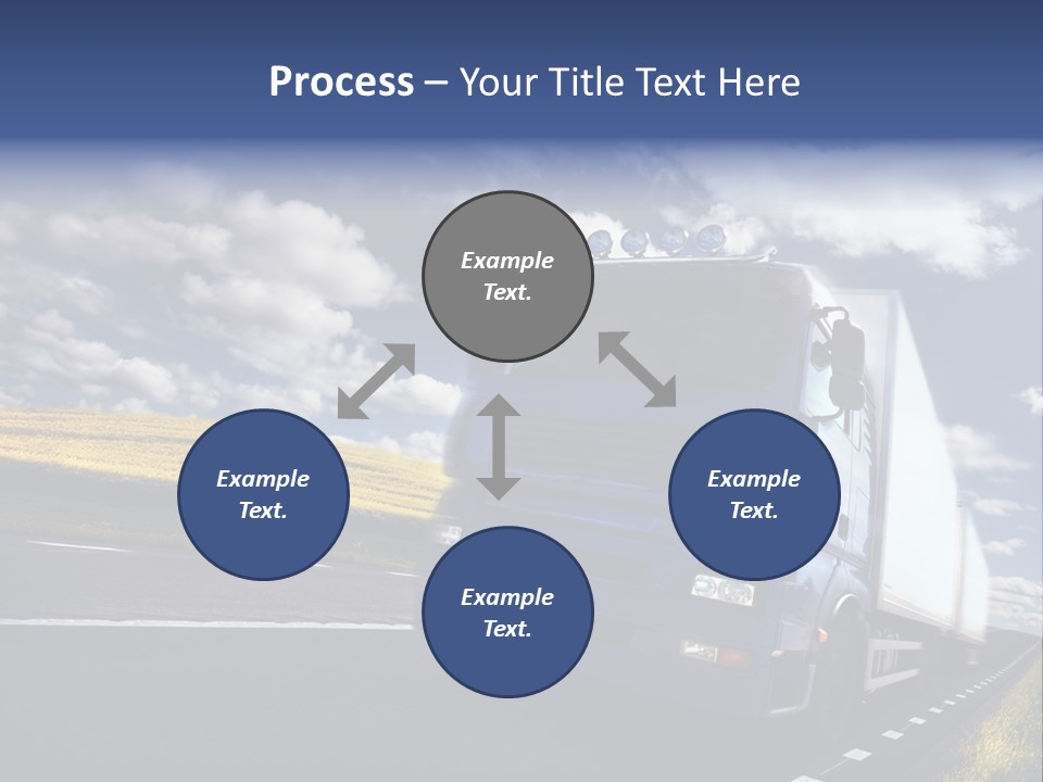 Tanker Cargo Highway PowerPoint Template