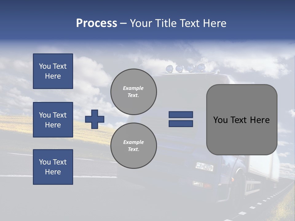Tanker Cargo Highway PowerPoint Template
