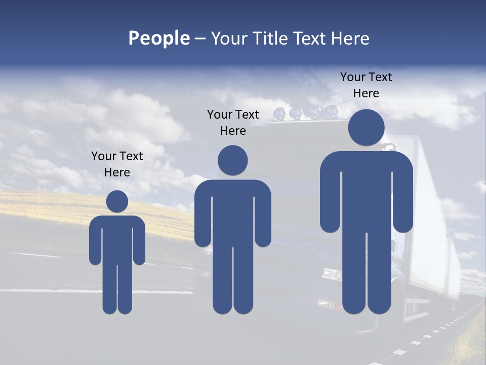 Tanker Cargo Highway PowerPoint Template