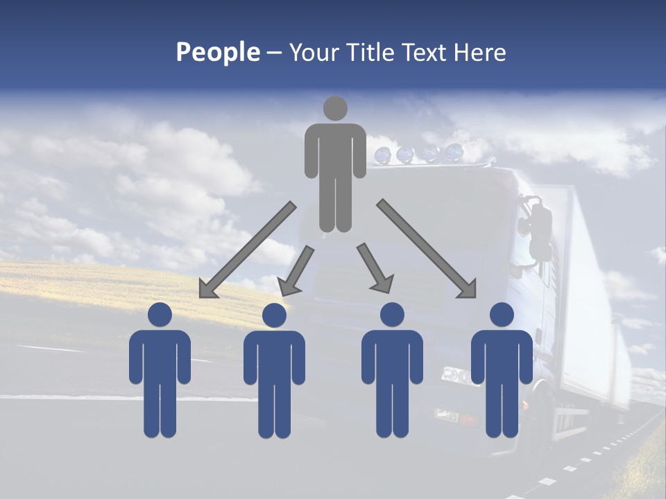 Tanker Cargo Highway PowerPoint Template