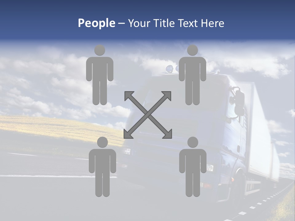 Tanker Cargo Highway PowerPoint Template