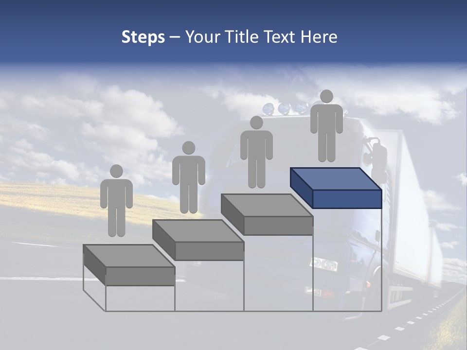 Tanker Cargo Highway PowerPoint Template