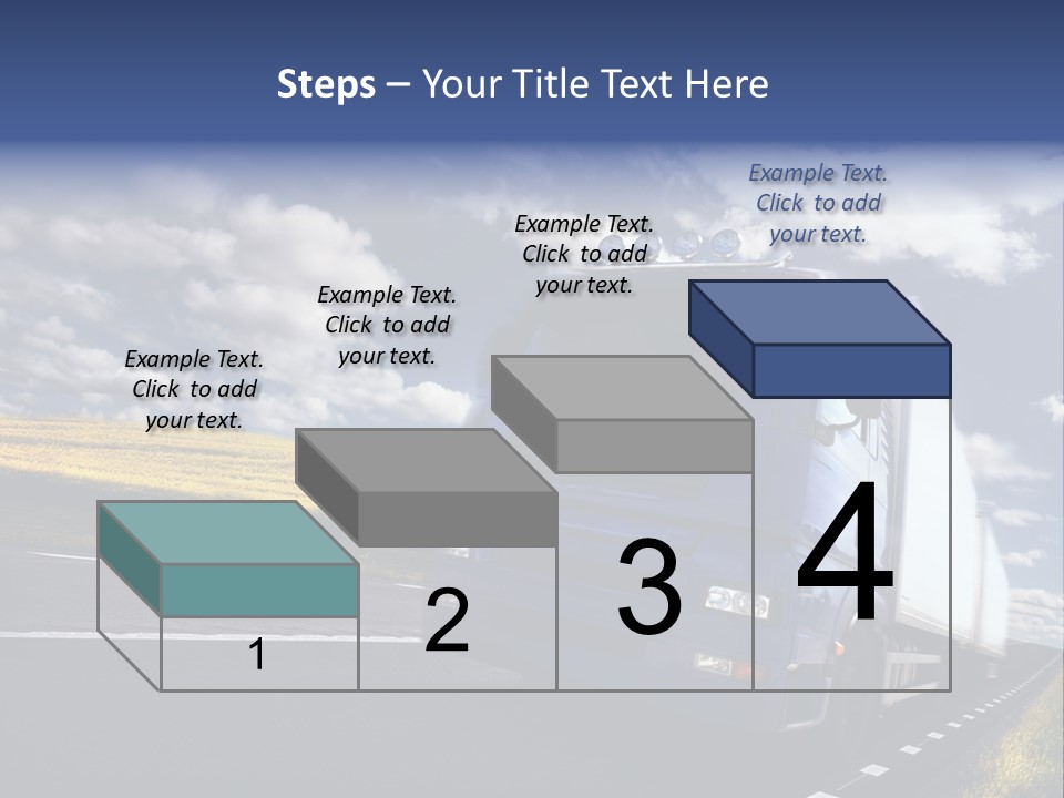 Tanker Cargo Highway PowerPoint Template