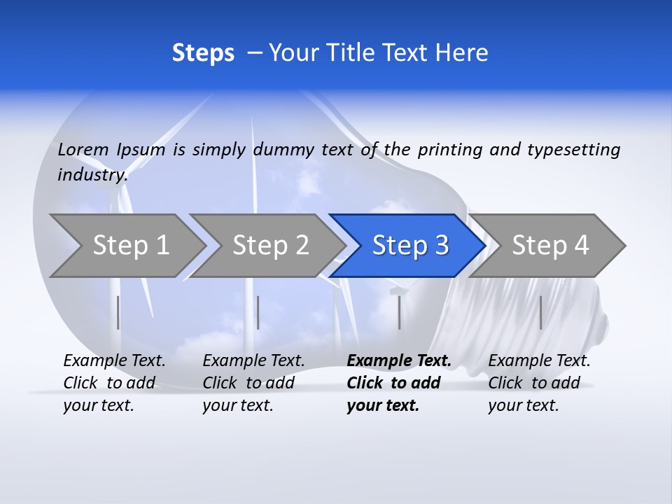 Windmill Sky Renewable PowerPoint Template