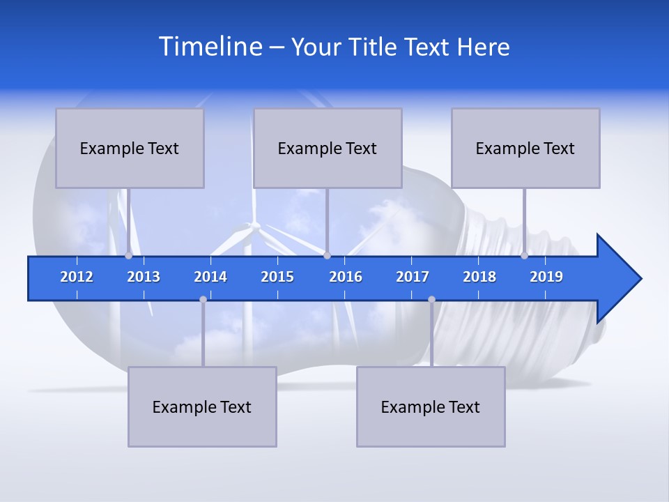 Windmill Sky Renewable PowerPoint Template