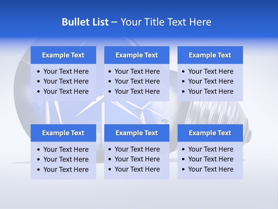 Windmill Sky Renewable PowerPoint Template