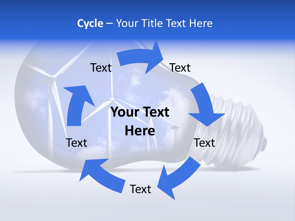 Windmill Sky Renewable PowerPoint Template