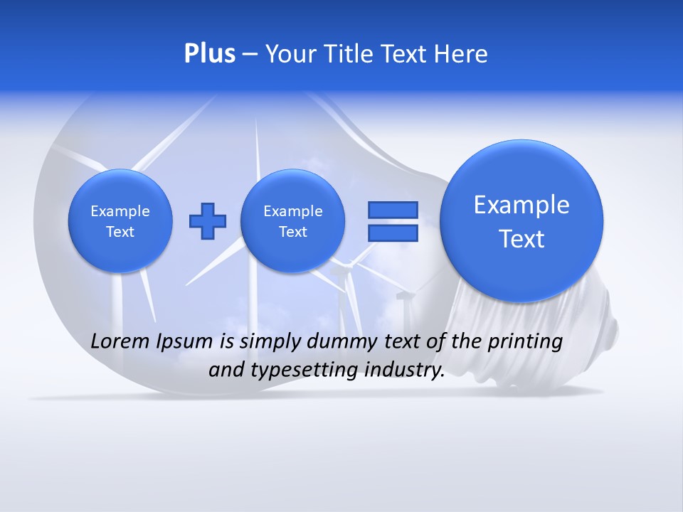 Windmill Sky Renewable PowerPoint Template