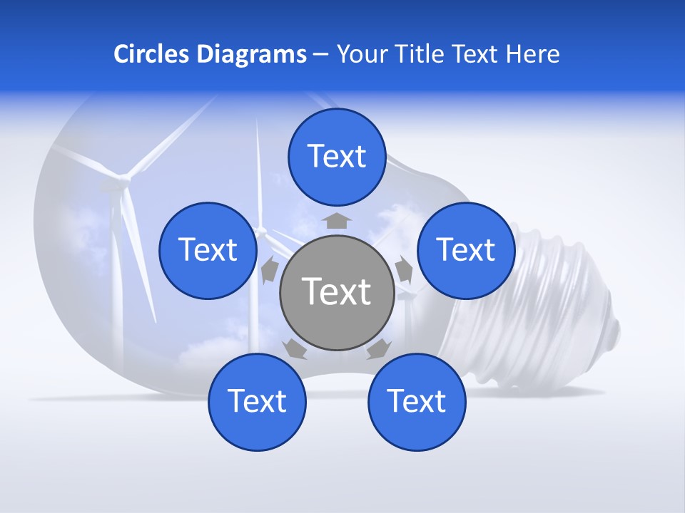 Windmill Sky Renewable PowerPoint Template