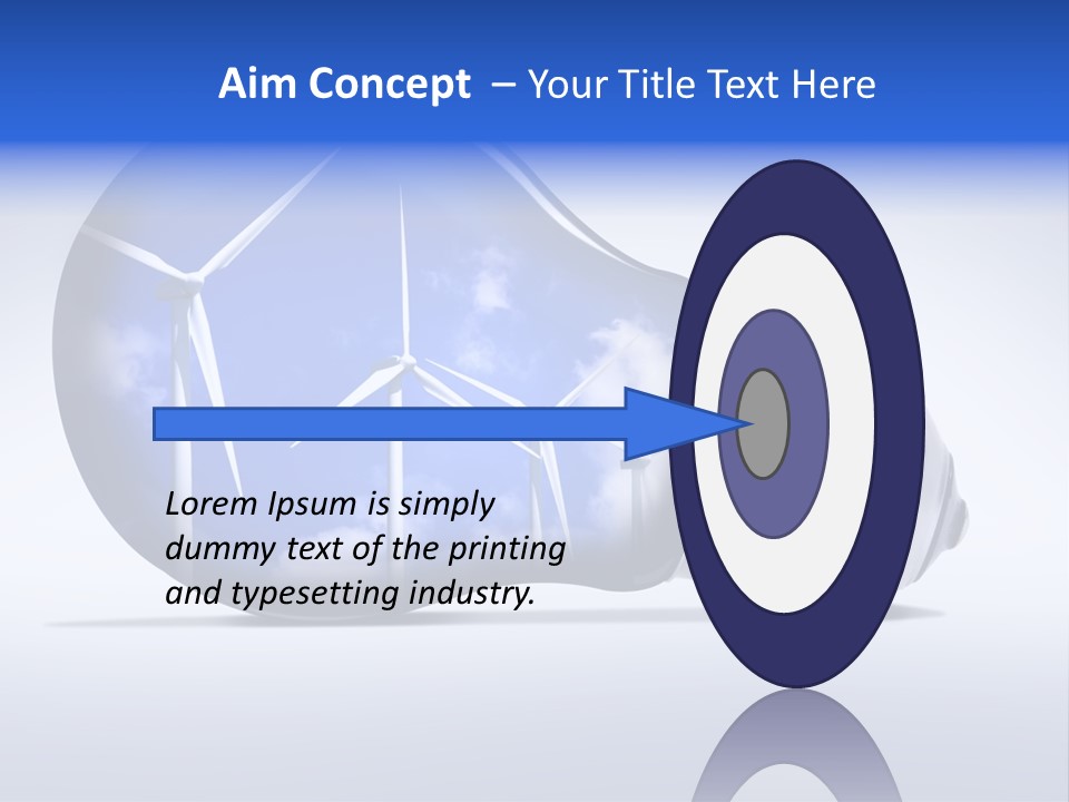 Windmill Sky Renewable PowerPoint Template