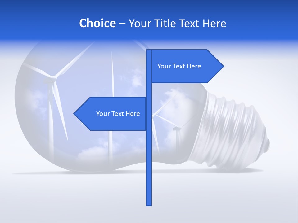 Windmill Sky Renewable PowerPoint Template