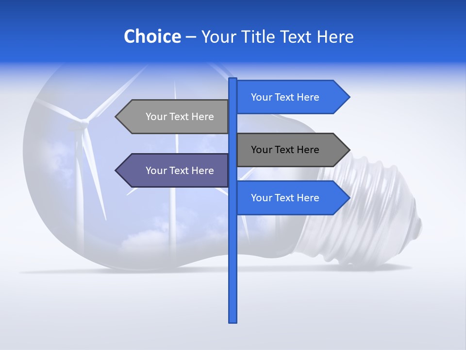 Windmill Sky Renewable PowerPoint Template
