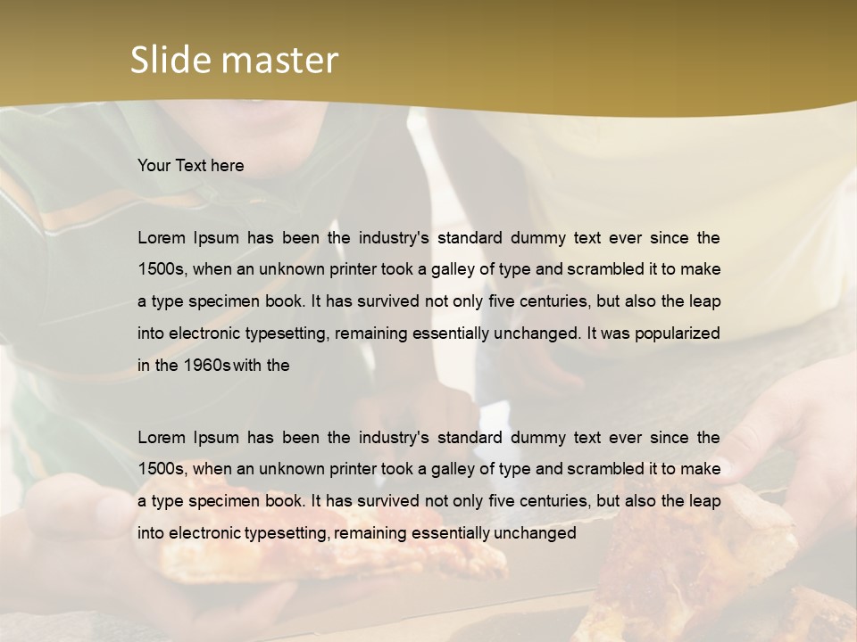 Slice Snack Food PowerPoint Template