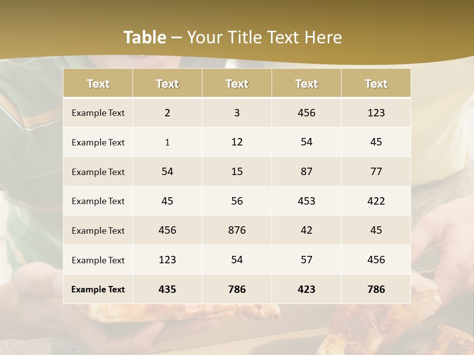 Slice Snack Food PowerPoint Template