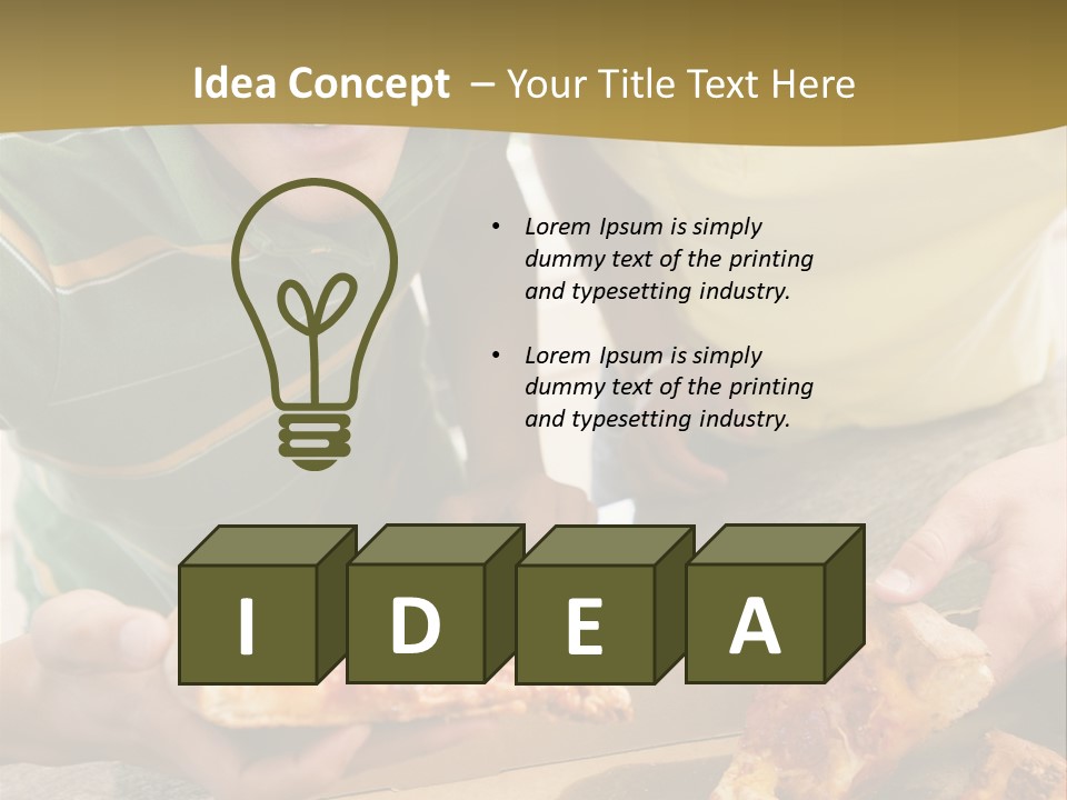 Slice Snack Food PowerPoint Template