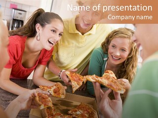 Kitchen Girl Friendship PowerPoint Template