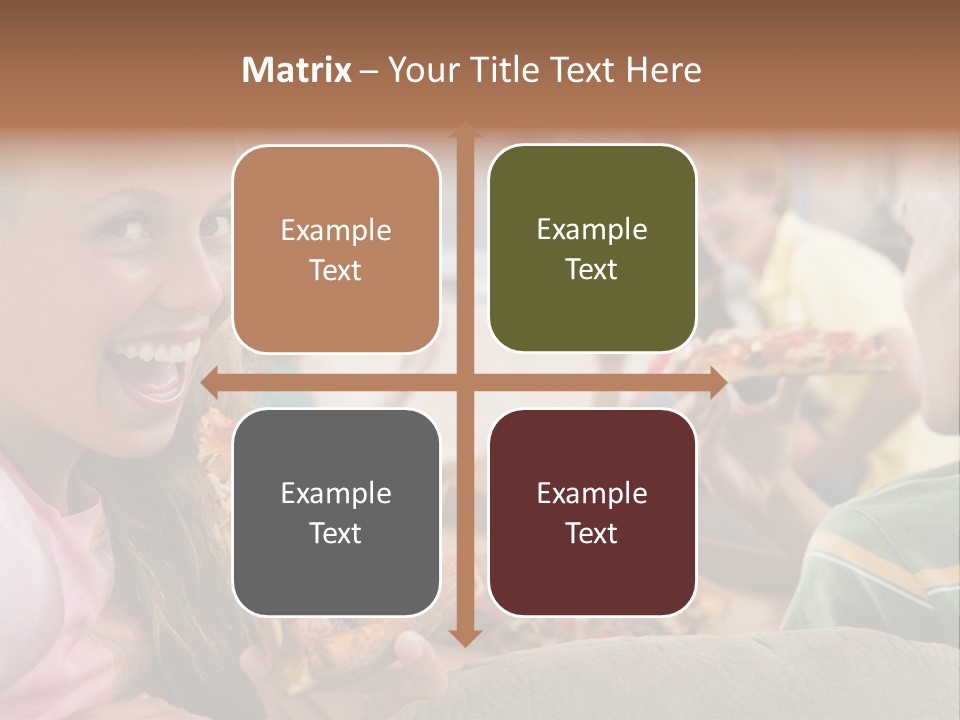 At Home Horizontal Friendship PowerPoint Template