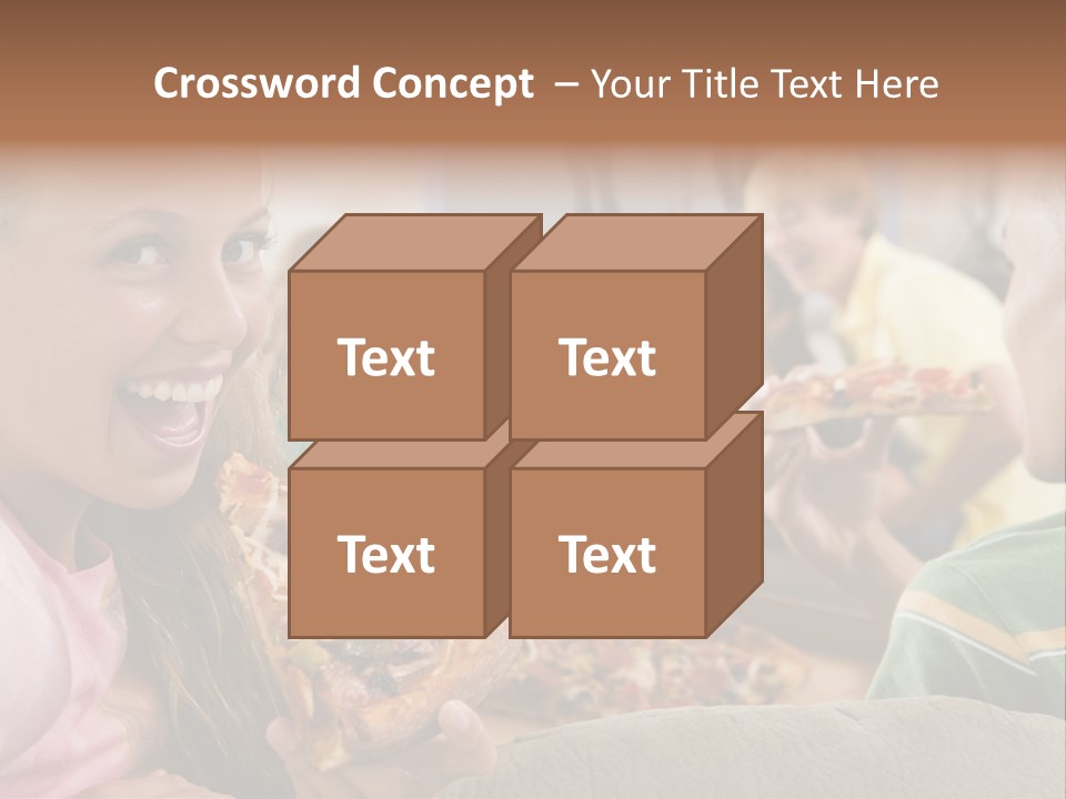 At Home Horizontal Friendship PowerPoint Template