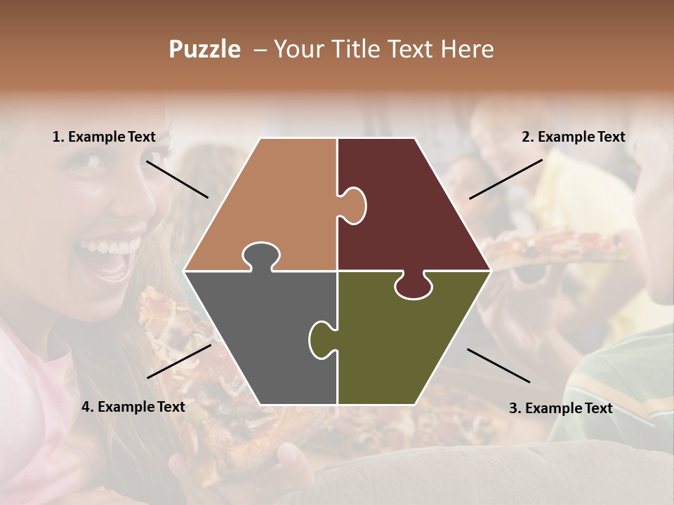 At Home Horizontal Friendship PowerPoint Template