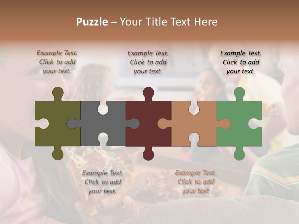 At Home Horizontal Friendship PowerPoint Template