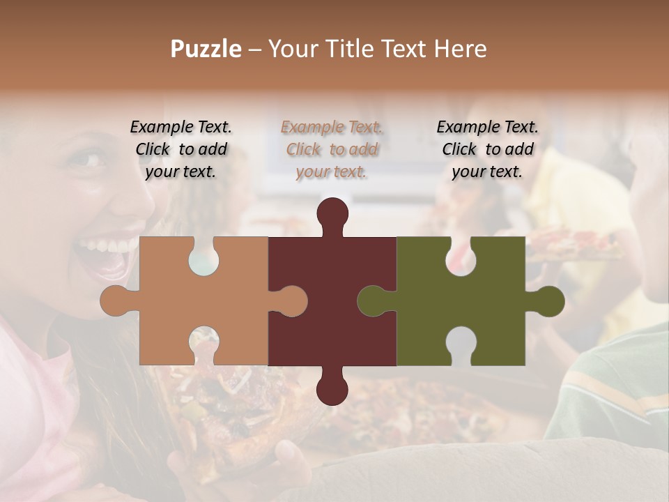 At Home Horizontal Friendship PowerPoint Template