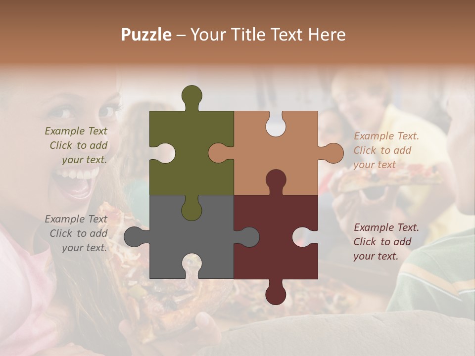 At Home Horizontal Friendship PowerPoint Template