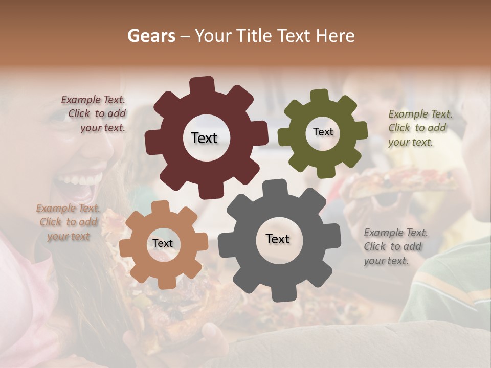 At Home Horizontal Friendship PowerPoint Template