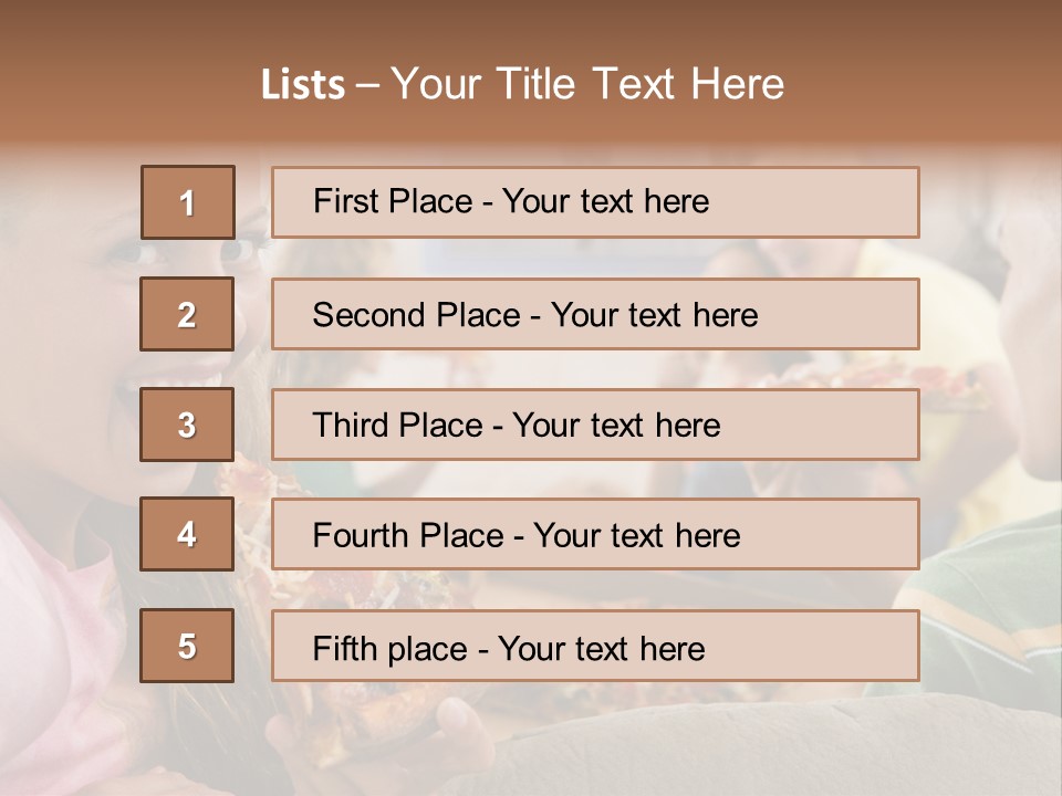 At Home Horizontal Friendship PowerPoint Template