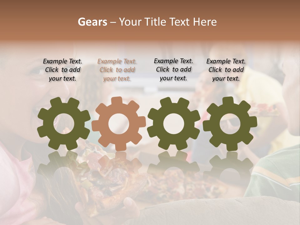 At Home Horizontal Friendship PowerPoint Template